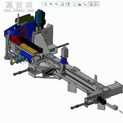 非标自动化数控折弯机 3D模型