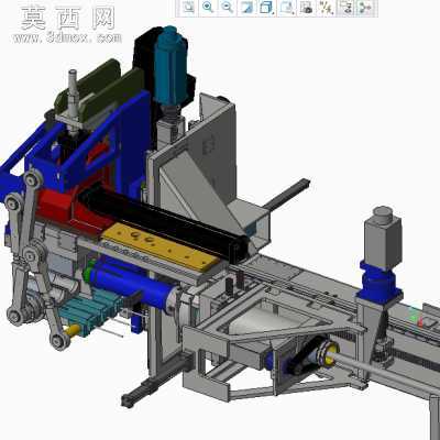 非标自动化数控折弯机 3D模型