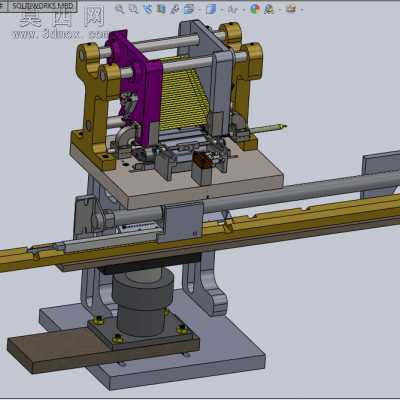 轴零件长度测量机 3D模型