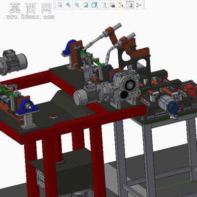 焊接管架焊接机 3D模型