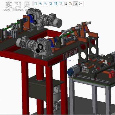焊接管架焊接机 3D模型
