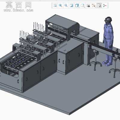 铝箔封口机 3D模型