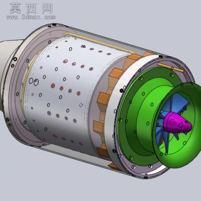 GR180涡轮发动机 3D模型