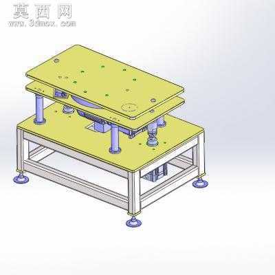 180度顶升旋转工作台 3D模型