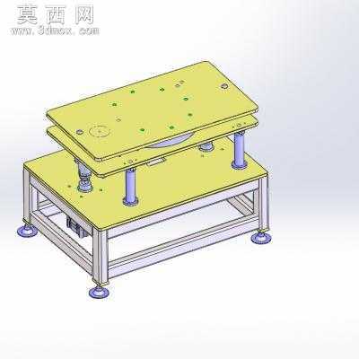 180度顶升旋转工作台 3D模型