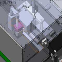 手机电源壳切割检测机 3D模型