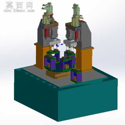 多工位钻孔攻丝机模型 3D模型