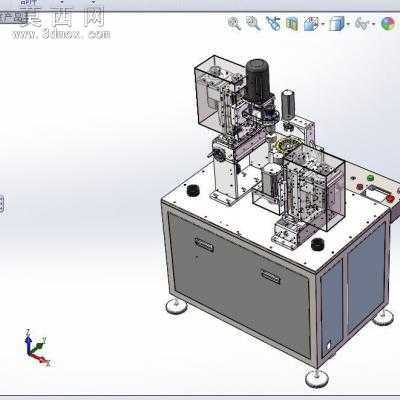 自动化链轮齿轮去毛刺设备(全套清单BOM+工程图+3D图) 3D模型
