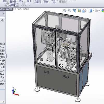 自动化链轮齿轮去毛刺设备(全套清单BOM+工程图+3D图) 3D模型