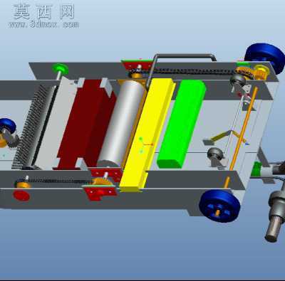 多功能清洁滑板车 3D模型