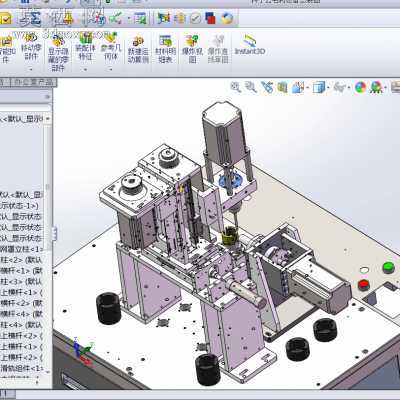 �Զ�������ת��ȥë���豸(BOM�嵥+������ͼ) 3Dģ��