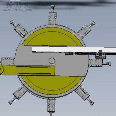 内支撑旋风车床 3D模型