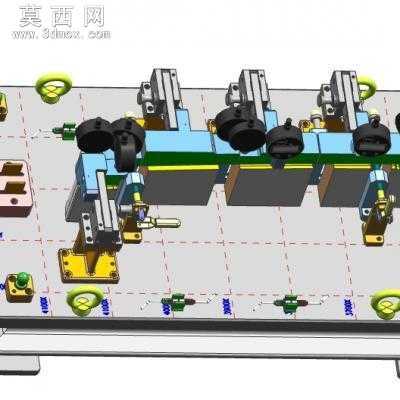 汽车零件检具 3D模型