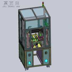 在线产品自动组装外观检测设备 3D模型
