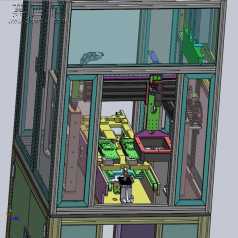 在线产品自动组装外观检测设备 3D模型