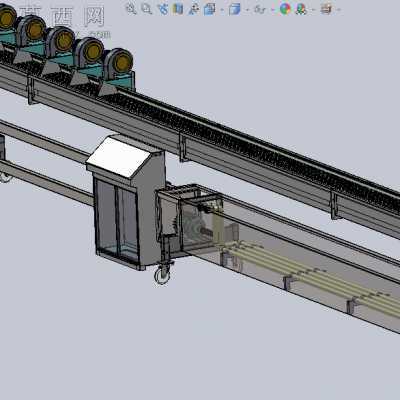 10米不锈钢输送设备(风冷却+水冷却) 3D模型