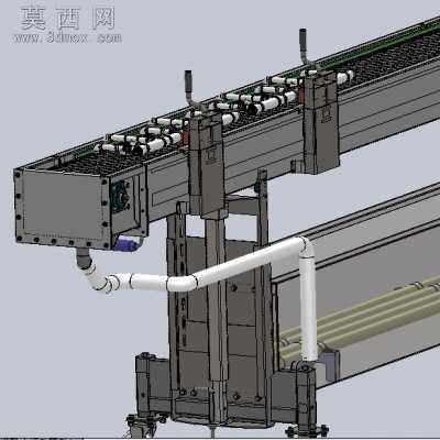 10米不锈钢输送设备(风冷却+水冷却) 3D模型