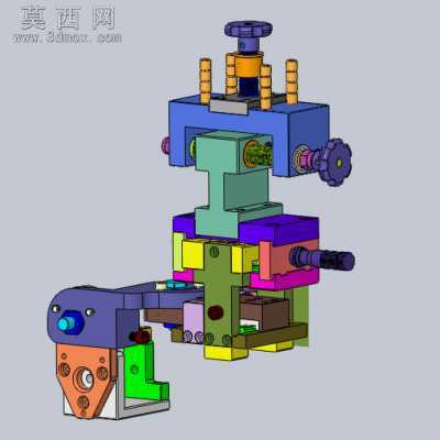 CCD支架自由度调节机构 3D模型