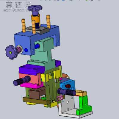 CCD支架自由度调节机构 3D模型