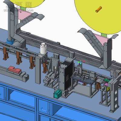 插pin裁切机、非标自动化插件机 3D模型