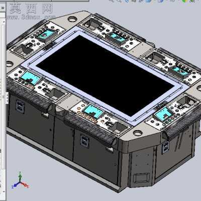 游戏机之捕鱼机完整内部构造 3D模型