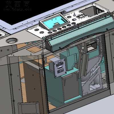 游戏机之捕鱼机完整内部构造 3D模型