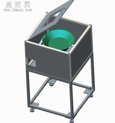 双转盘风扇扇页组装机:扇页充入磁一体机 3D模型