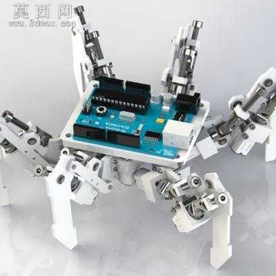 六足机器人 3D模型