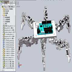 六足机器人 3D模型