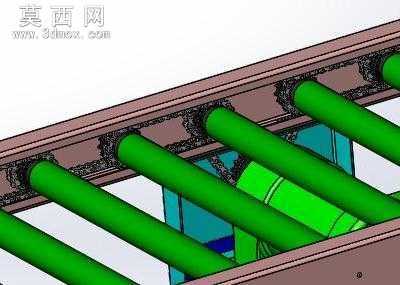 2米滚筒线 3D模型