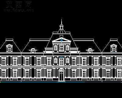 欧式建筑立面 CAD图纸