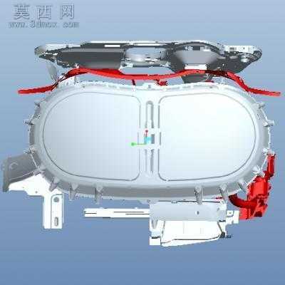 XX轿车发动机舱外包结构 3D模型