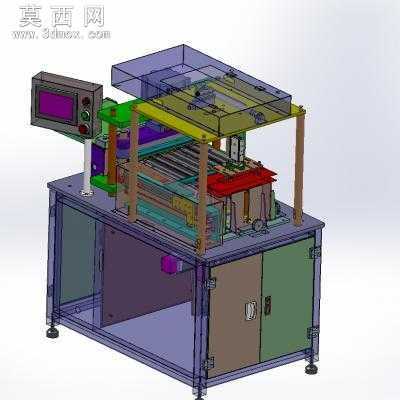 电池极片裁切机裁大片机 3D模型