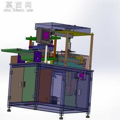电池极片裁切机裁大片机 3D模型