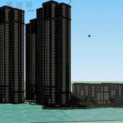 欧式小区规划景观 3D模型