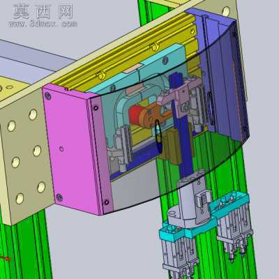 N型凸轮轨迹移载搬运机构 3D模型