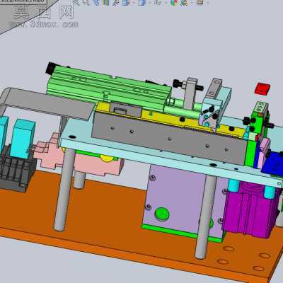 泛用型裁切机+收料带设备 3D模型