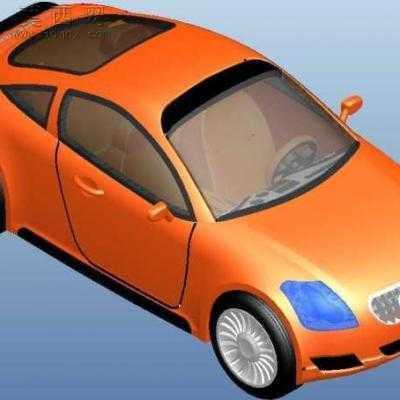 奥迪小轿车 3D模型