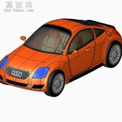 奥迪小轿车 3D模型
