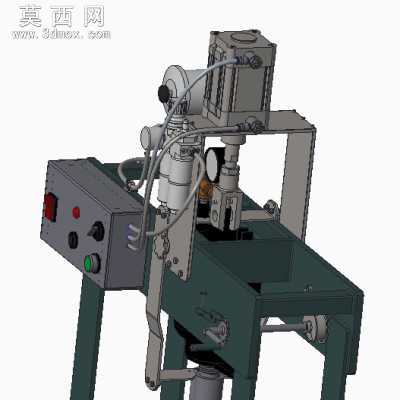 半自动分离压榨机 3D模型