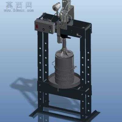 半自动分离压榨机 3D模型
