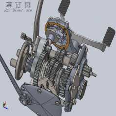 M72摩托车变速箱 3D模型