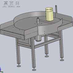 转盘式理罐机 3D模型