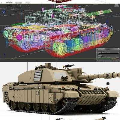 �����ܳ���С�͵ơ�̹�ˡ����̳� 3Dģ��