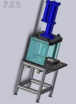 汽车音响外壳成型铆压机 3D模型