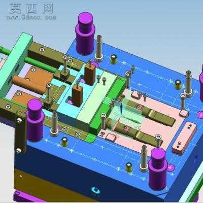 油缸抽芯模具 3D模型