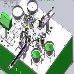 散热器装钉机、自动化小散热器组装机 3D模型