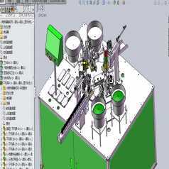 散热器装钉机、自动化小散热器组装机 3D模型