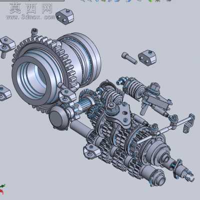 变速箱内部结构 3D模型