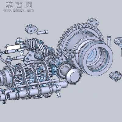 变速箱内部结构 3D模型